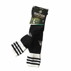 Adidas Copa Zone Cushion Soccer Sock Black White Medium Fits M5-8.5 W5-9.5 Y4Y-6